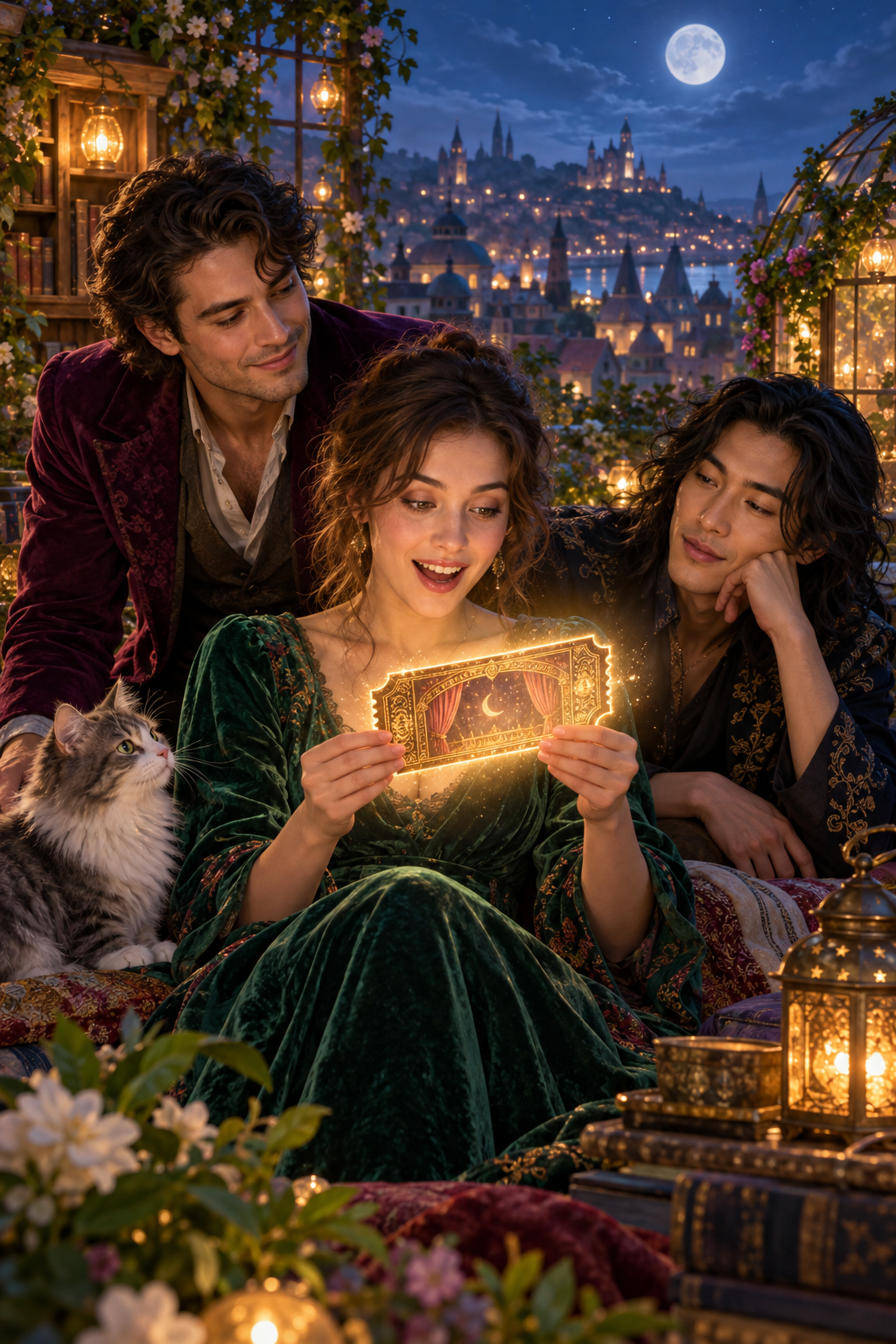 AI fantasy drama poster